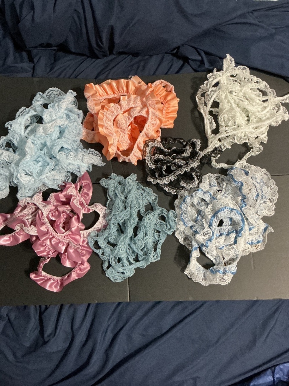 Vintage Lace Trim Lot Ruffled Scrapbooking Memory Books Sewing Craft Supply